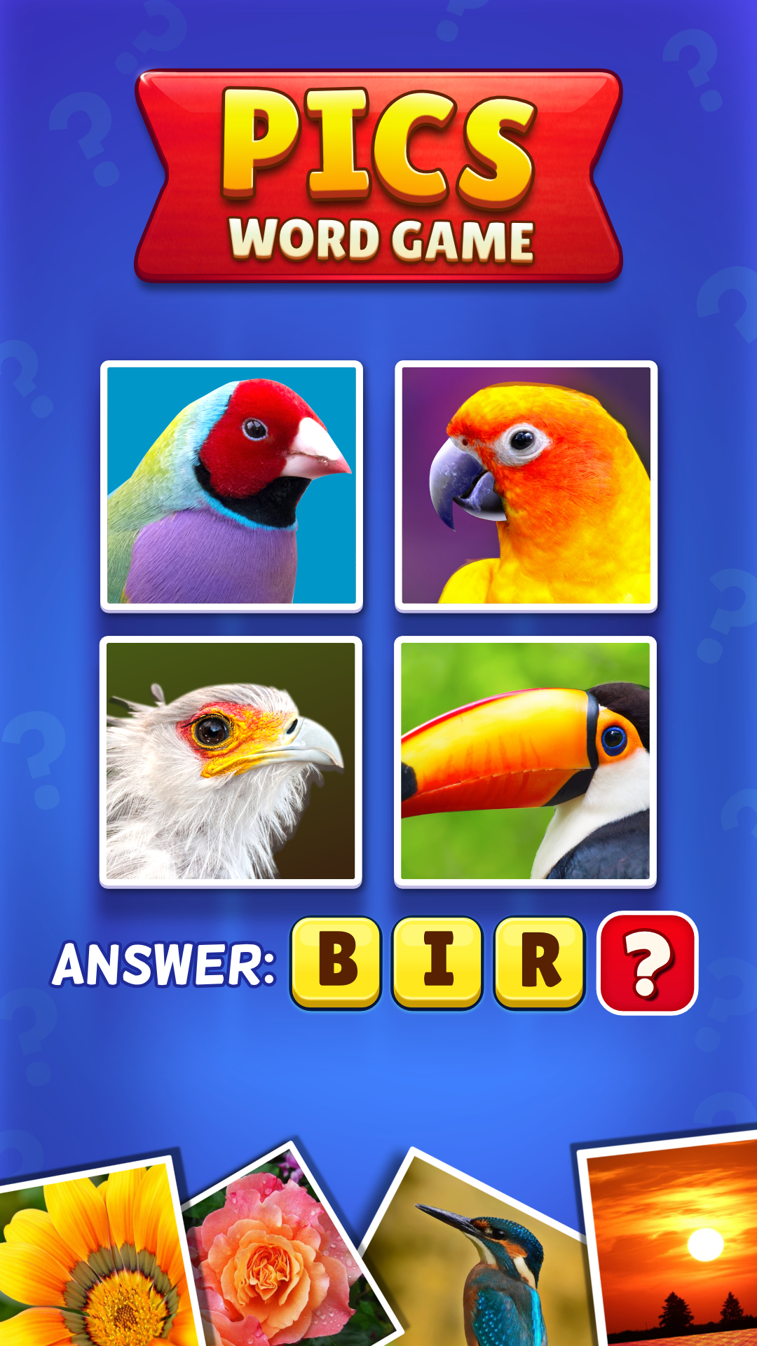 Play Bite-Sized Pics Word Game Online Now - GameSnacks